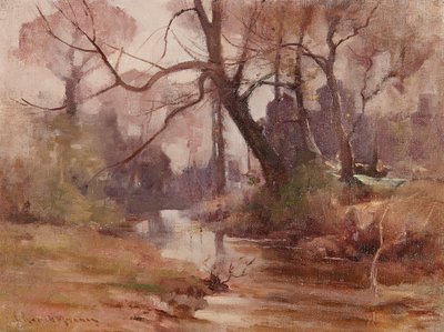 Nehir Kenarında Sessiz Bir Açıklık (tuval üzerine yağlıboya) by Robert Russell MacNee