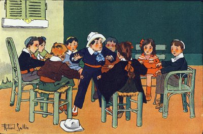 Gelincik için. Gravür “” Ne oynuyoruz? Robert Salles (1871-1929) tarafından suluboya çizimleri ile E. Weber tarafından “”. Kütüphane Garnier Freres, Paris by Robert Salles