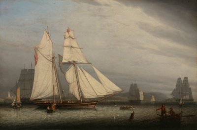Liman Sahnesi, 1842. by Robert Salmon