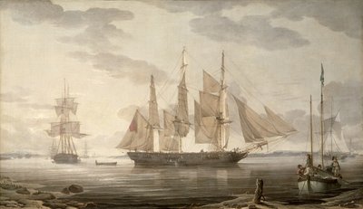 Limandaki Gemiler, 1805 by Robert Salmon