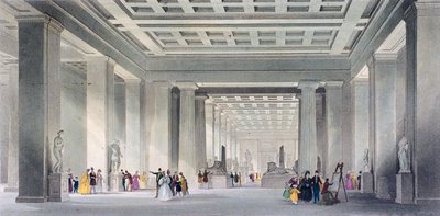 Grand Central ve Mısır Salonları, British Museum, Holborn, Londra, c1836. by Robert Sands