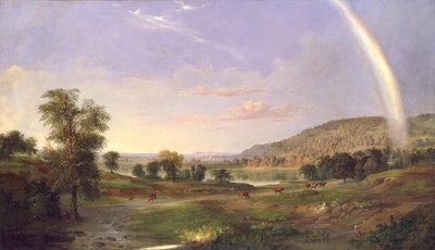 Gökkuşağı ile Manzara, 1859. by Robert Seldon Duncanson