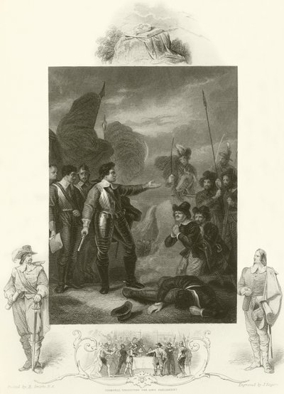Cromwell ordudaki isyanı bastırıyor by Robert Smirke