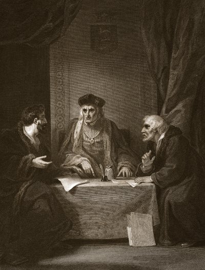 Henry VII, Empson und Dudley ile, Worthington tarafından oyulmuş, David Hume