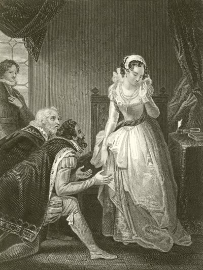 Leydi Jane Gray tacı reddediyor by Robert Smirke