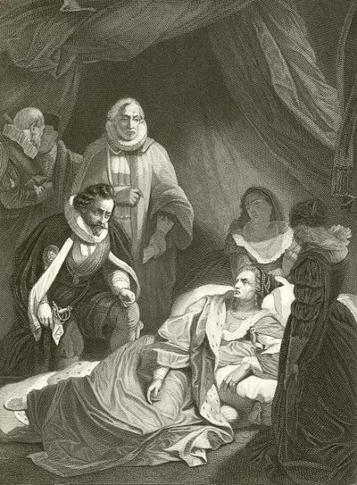 Last hours of Queen Elizabeth  by Robert Smirke