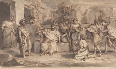 Atinalı Timon için Skech by Robert Smirke