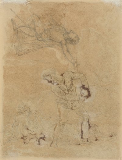 Caliban ile Stephen ve Trinculus by Robert Smirke