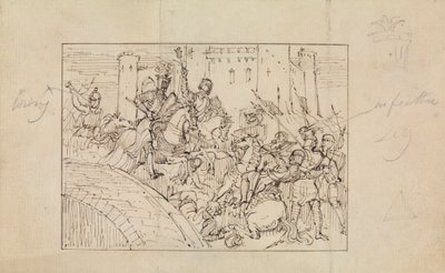Atlarla Savaşta Zırhlı Şövalyelerin İncelenmesi by Robert Smirke