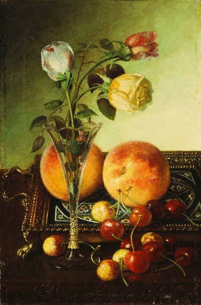 Güller, Şeftaliler ve Kirazlar, 1891 by Robert Spear Dunning