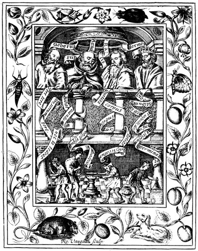 Dört büyük simyacı, 1652 by Robert Vaughan
