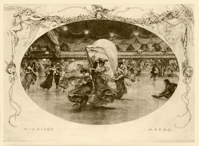 Geceyarısı Güveleri (gravür) by Robert Walker Macbeth