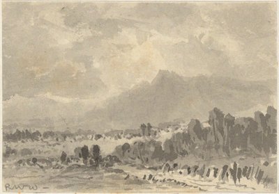 Manzara - Kayalar ve Dağlar by Robert Walter Weir