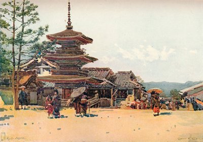 Yasaka Pagodası, Kyoto, Japonya, c1909 by Robert Weir Allan