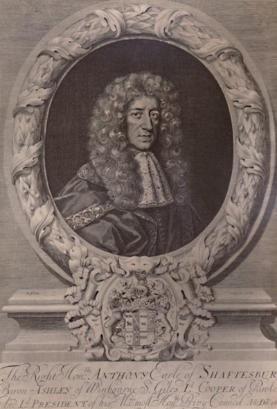 Anthony Ashley Cooper, Shaftesbury'nin 1. Kontu, İngiliz devlet adamı, c1680 1894 by Robert White
