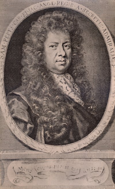 Samuel Pepys, İngiliz günlük yazarı ve deniz yöneticisi, c1690 1894 by Robert White
