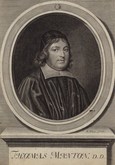 Thomas Manton, İngiliz Püriten din adamı (gravür) by Robert White