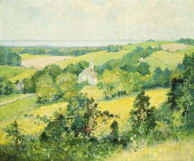 New England Tepeleri by Robert William Vonnoh