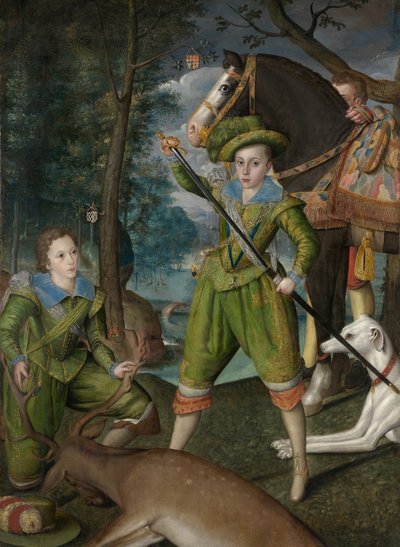 Galler Prensi Henry Frederick, Av Alanında Sir John Harington ile by Robert the Elder Peake