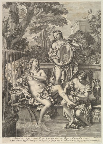 David ve Bathsheba, 1680-1743. by Robert van Audenaerde