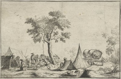 Sivri çadırlı kamp by Robert van den Hoecke