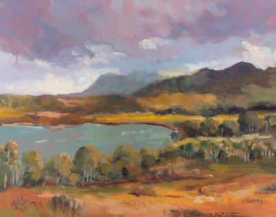Fırtınadan Sonra, 2023 (panel üzerine yağlıboya) by Roberta Murray