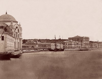 Dolmabahçe Sarayı ve Camii by Robertson and Beato