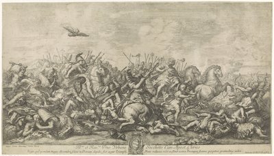Büyük İskender ile Darius III arasındaki savaş by Robertus de Mol
