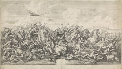 Büyük İskender ile Darius III arasındaki savaş by Robertus de Mol