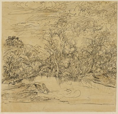 Gölet Kıyısı by Rodolphe Bresdin