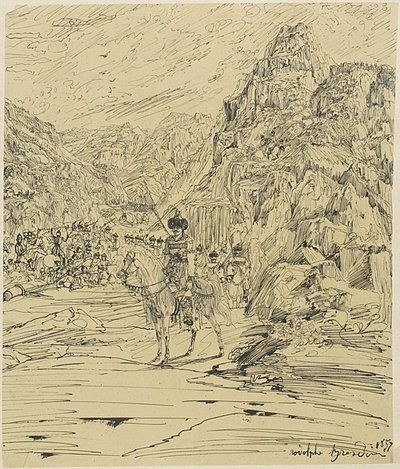 Dağlarda Savaş by Rodolphe Bresdin