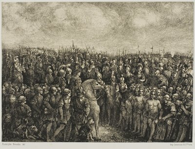 Sezar ve Tutsakları by Rodolphe Bresdin