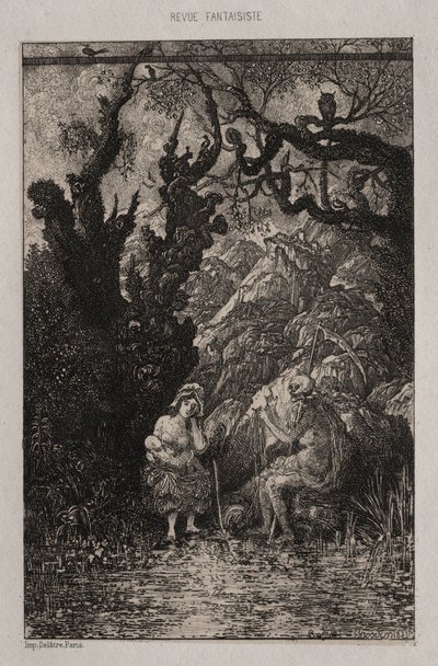 Ölüm ve Genç Anne by Rodolphe Bresdin