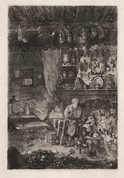 Flaman İçişleri, 1856-66. by Rodolphe Bresdin