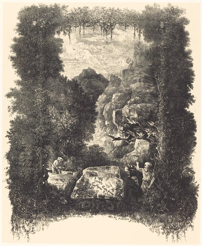 cephe parçası by Rodolphe Bresdin