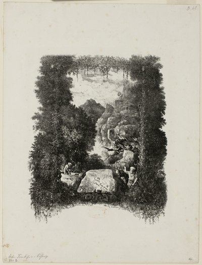 Hippolyte de Thierry-Faletans tarafından Masallar ve Masallar için Frontispiece by Rodolphe Bresdin