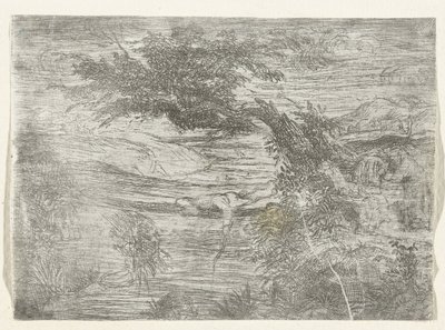 Landschap vida koyar Köprüdeki balıkçı by Rodolphe Bresdin