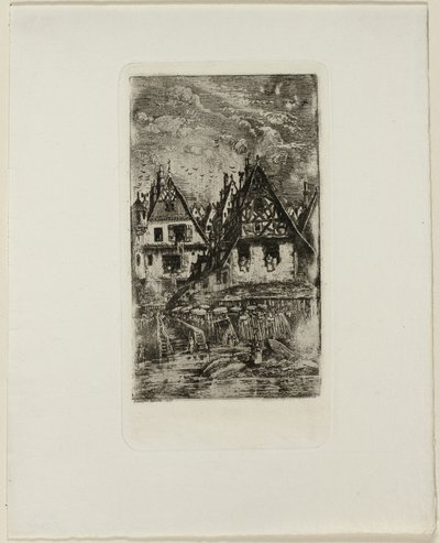 Güneşlikli Pazar Yeri by Rodolphe Bresdin