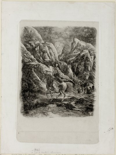 Dağlarda Binici by Rodolphe Bresdin