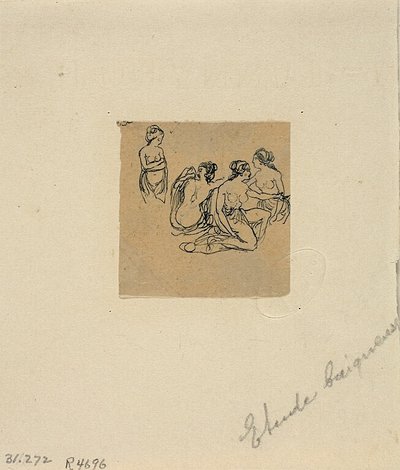 Yıkananların İncelenmesi by Rodolphe Bresdin