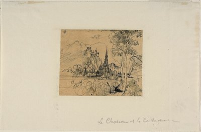 Şato ve Katedral by Rodolphe Bresdin