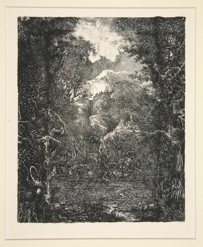 Bataklığın Ötesindeki Şehir (La Ville derrière la marecage) by Rodolphe Bresdin