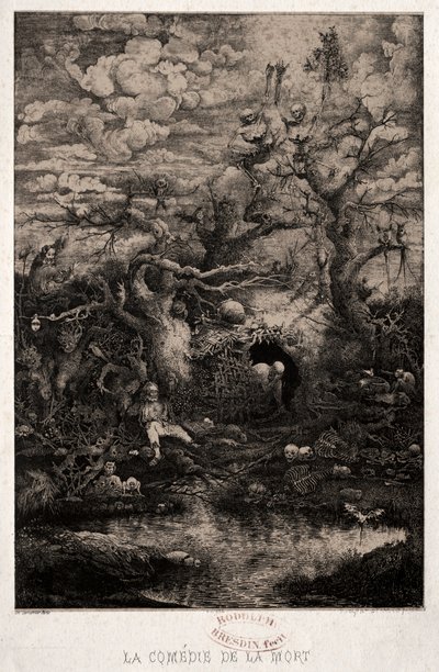 Ölüm Komedisi, 1854. by Rodolphe Bresdin