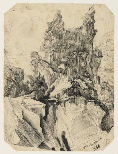 Yarık, 1860 by Rodolphe Bresdin