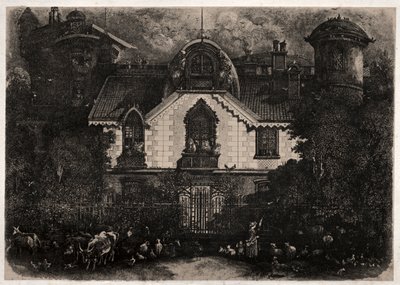 Büyülü Ev, 1871. by Rodolphe Bresdin