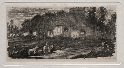 Çiftlik-Yard, 1861. by Rodolphe Bresdin