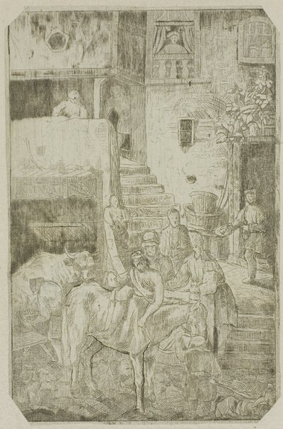 İyi Samiriyeli by Rodolphe Bresdin