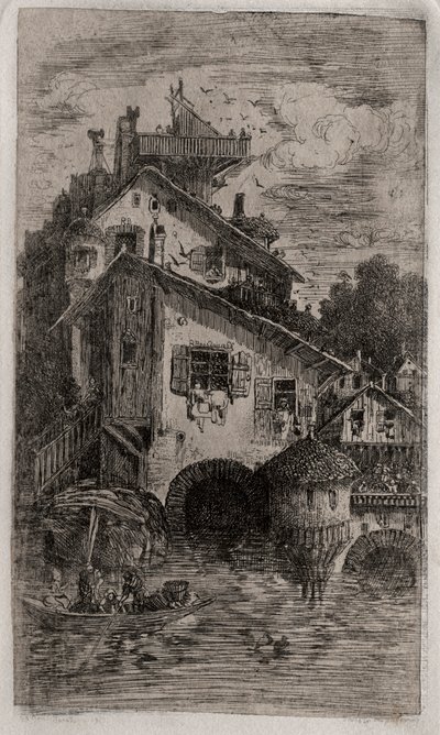 Değirmen, 1866. by Rodolphe Bresdin