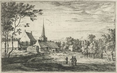 Kuzey Hollanda'daki Heesbeen Köyü Manzaralarının Görünümü (dizi başlığı) by Roelant Roghman