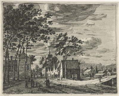 Rijswijk Ryswyck (nesne üzerindeki başlık) Hollanda ve Utrecht eyaletlerindeki manzaralar (dizi başlığı) by Roelant Roghman